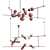 Geometric ModernRail Linear Suspension - 2 Types 3D model small image 4