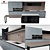Blue Kitchen Set: Omoikiri Mixer, Kuppersbusch Oven & Microwave 3D model small image 1