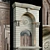 Luxury Stone Facade and Wood Door 3D model small image 6