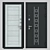 Elegant Prima Fortezza Door 3D model small image 1