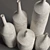 Modern Concrete Decor Vases Set 3D model small image 2