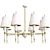 Elegant Versailles Chandelier 3D model small image 3