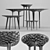 Sedona Sandstone Tables & Stool 3D model small image 6