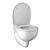 Sleek Wall Mounted Toilet - Kolo Record 3D model small image 1