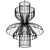Industrial Metal Pendant Light 3D model small image 1