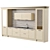 Elegant Langeais Kitchen Set 3D model small image 6