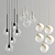 Bubbly Elegance Pendant Chandelier 3D model small image 2