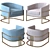 Luxury Gold Armchair: Monica by Mdehouse 3D model small image 1