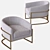 Luxury Gold Armchair: Monica by Mdehouse 3D model small image 3