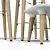 Scandinavian Eames-inspired Stools 3D model small image 4