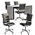 Belesa Blanco Negro: Elegant Office Furniture 3D model small image 1