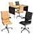 Elegant Teka Prima Sinfonia: Black/Ivory Leather 3D model small image 1