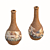 Handcrafted Decorative Decoupage Bottle 3D model small image 3