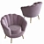 Blossom Armchair: Elegant Comfort by Mdehouse 3D model small image 2