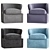 Dorset Accent Chair 3D model small image 1