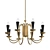 Italian Sputnik Brass Chandelier 3D model small image 1