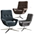 Luxury Swivel Chair: Eichholtz Flavio 3D model small image 1