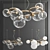 Elegant Puppet Ring Chandelier: Illuminate Your Space 3D model small image 1