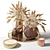 Ethereal Bliss: White Flowers, Dry Herbs & Candles 3D model small image 1