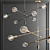 Modern Tangle Light Trio 3D model small image 3