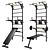 Versatile Wall Bars Set: Perfect for Fitness Training 3D model small image 2