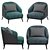 Luxurious St. Tropez Armchair: Ditre Italia 3D model small image 2