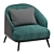 Luxurious St. Tropez Armchair: Ditre Italia 3D model small image 3