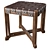Elegant Pierced Base Stool 3D model small image 1