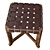 Elegant Pierced Base Stool 3D model small image 2