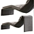 Chiron Bugatti Home Chaise Lounger: Sleek and Suspended Elegance 3D model small image 3