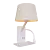 Loft IT Station: Modern White Table Lamp 3D model small image 1
