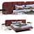 Opera Dorothy - Luxurious Chrome Bed 3D model small image 1