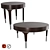 Elegant Grand Classic Round Table 3D model small image 1
