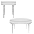 Elegant Grand Classic Round Table 3D model small image 3