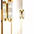 Beaumont Vintage Brass Mirror 3D model small image 4