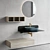 Scarabeo Plana Ceramic Vanity Unit Set 3D model small image 3