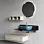 Scarabeo Plana Ceramic Vanity Unit Set 3D model small image 4