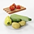 Fresh Veggie Assortment for Your Kitchen 3D model small image 2