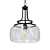 Elegant Charleston Clear Glass Pendant 3D model small image 1