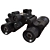 Sleek Night Vision Goggles 3D model small image 1