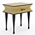 Pinto Paris Vanity: Sleek Bedside Table 3D model small image 2