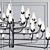 Modern Elegance: Candela LED Chandelier 3D model small image 3