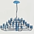 Modern Elegance: Candela LED Chandelier 3D model small image 4