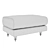 Italian-inspired Ottoman by OGO 3D model small image 4