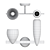 Sleek Glass Wall Lamp | Lampatron KLEFI 3D model small image 3
