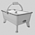Ultimate Air Hockey Game Set 3D model small image 4