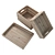 Rustic Wooden Box Set 3D model small image 3