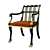 Elegant Brighton Armchair: Classic Comfort 3D model small image 1
