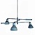 Elegant Kace 3 Arm Chandelier 3D model small image 4
