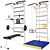 Ultimate Wall Bars Set: Record Monolith 2 3D model small image 3